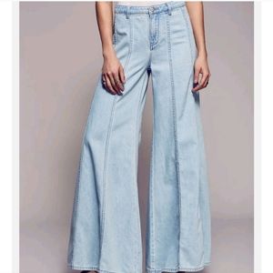 Free Peope Gilmore Extreme Wide Leg Bell Boho Bohemian size 10